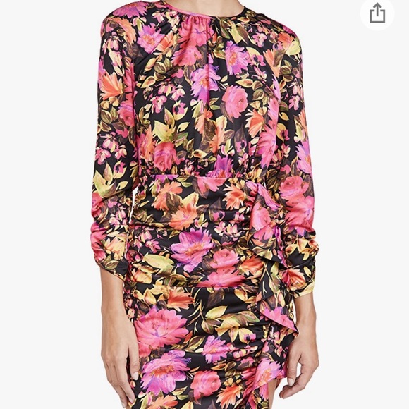 For Love & Lemons Women's Gathered Neckline Midi Dress - Picture 2 of 6